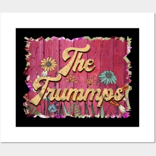 Classic Trummps Personalized Flowers Proud Name Posters and Art